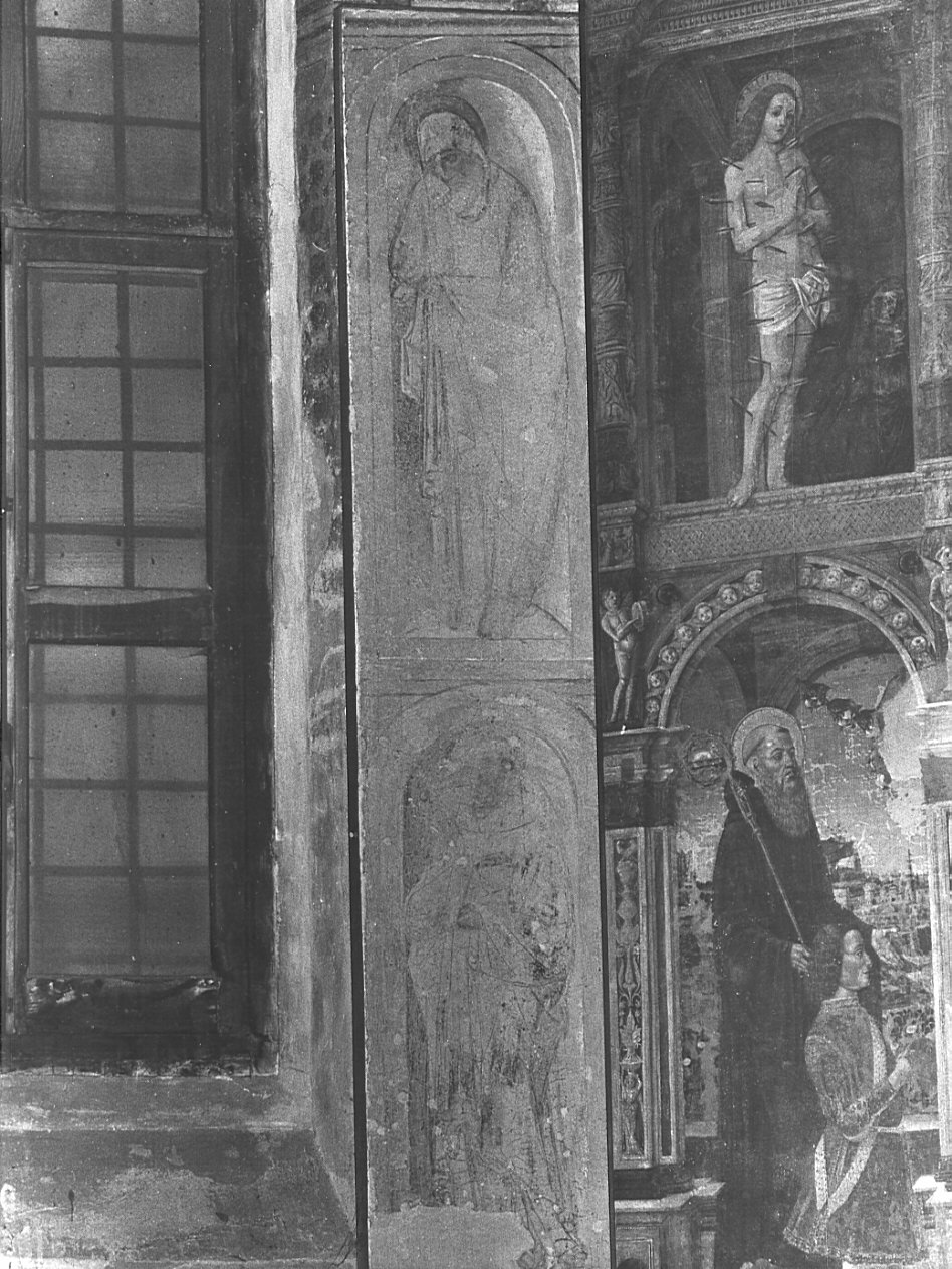 Santi monaci (dipinto, elemento d'insieme) di Montorfano Giovanni Donato (sec. XV)