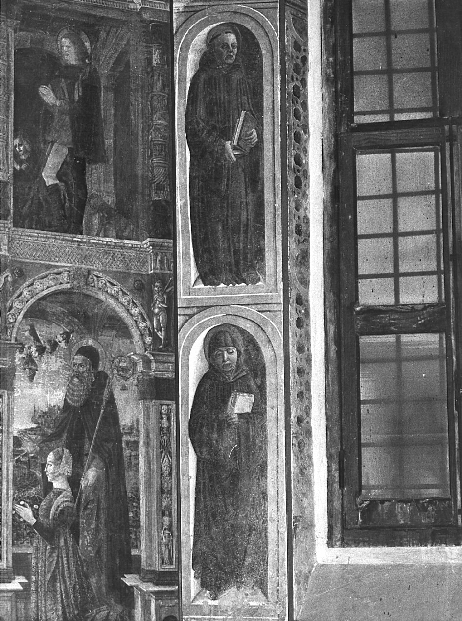 santi monaci (dipinto, elemento d'insieme) di Montorfano Giovanni Donato (sec. XV)