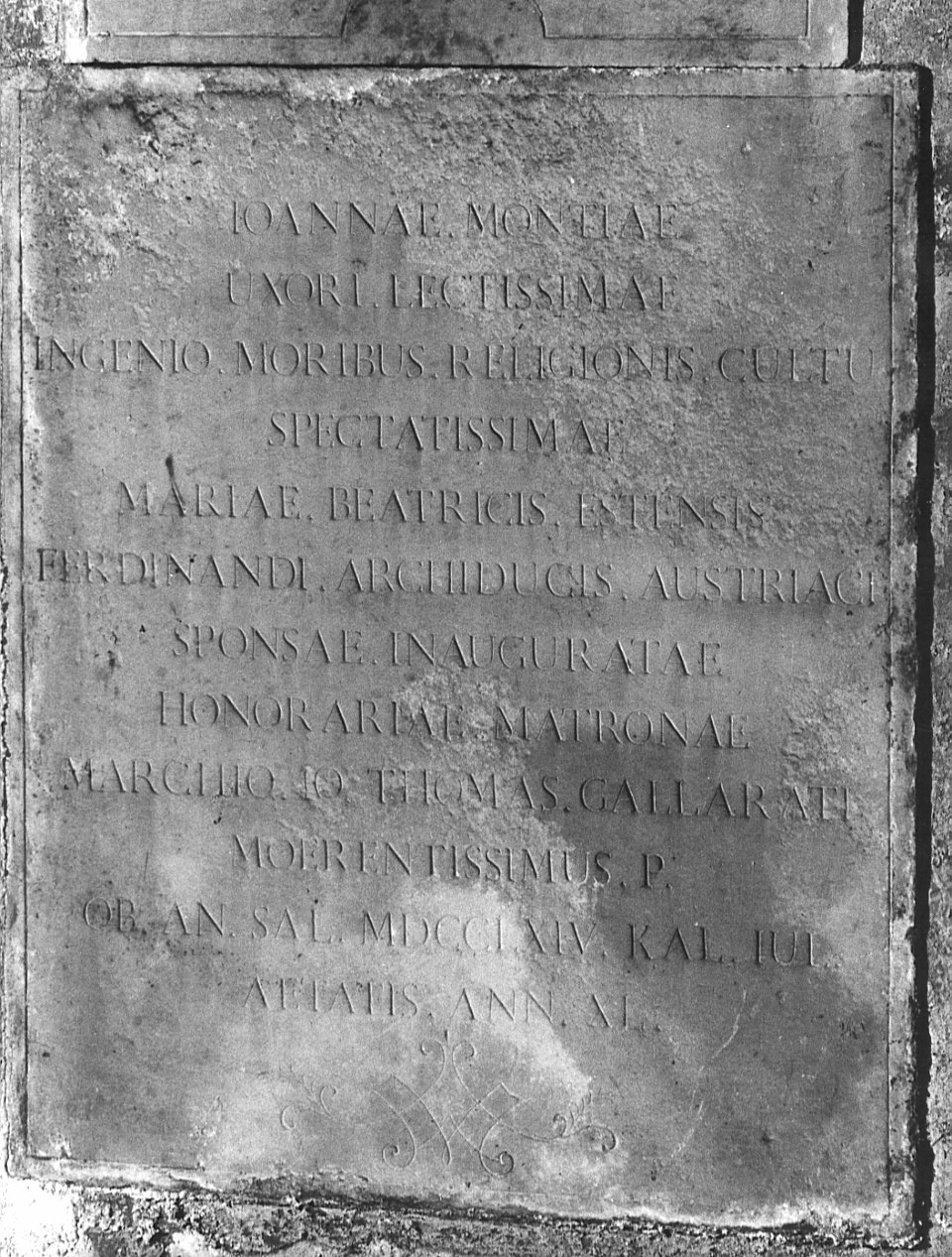 lastra tombale, opera isolata - bottega lombarda (sec. XVIII)