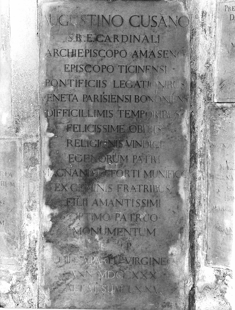 lastra tombale, opera isolata - bottega lombarda (sec. XVIII)