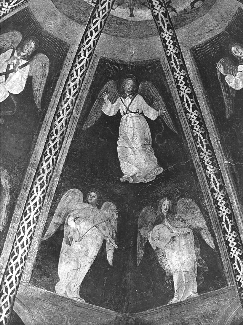angeli (dipinto, elemento d'insieme) di Butinone Bernardino, Zenale Bernardino (sec. XV)