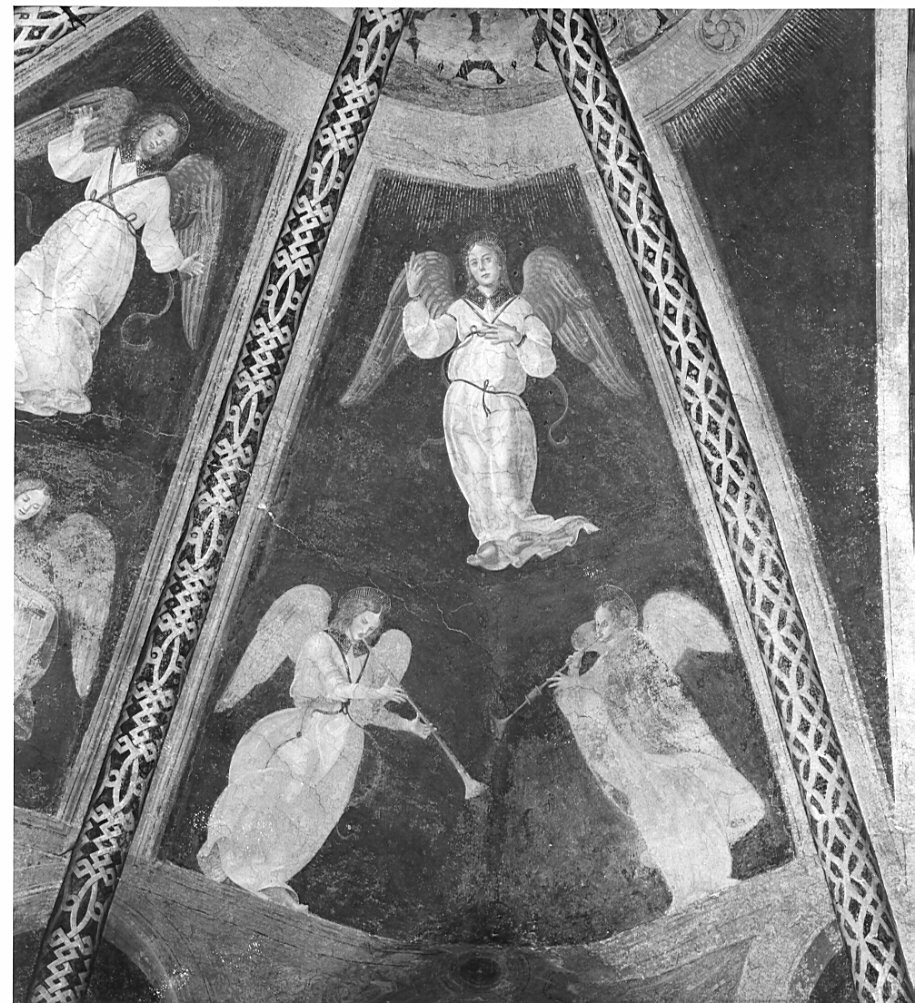 angeli (dipinto, elemento d'insieme) di Butinone Bernardino, Zenale Bernardino (sec. XV)