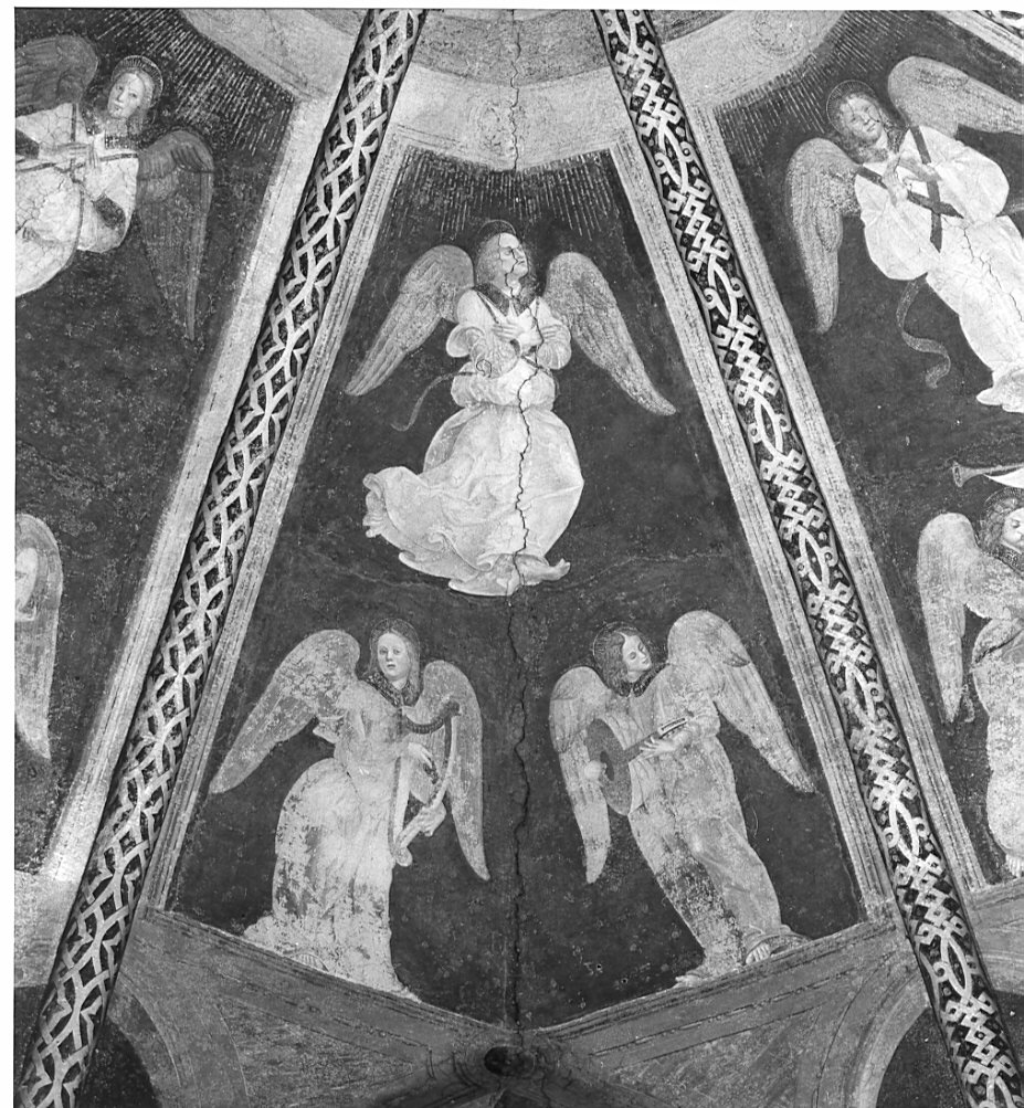 angeli (dipinto, elemento d'insieme) di Butinone Bernardino, Zenale Bernardino (sec. XV)