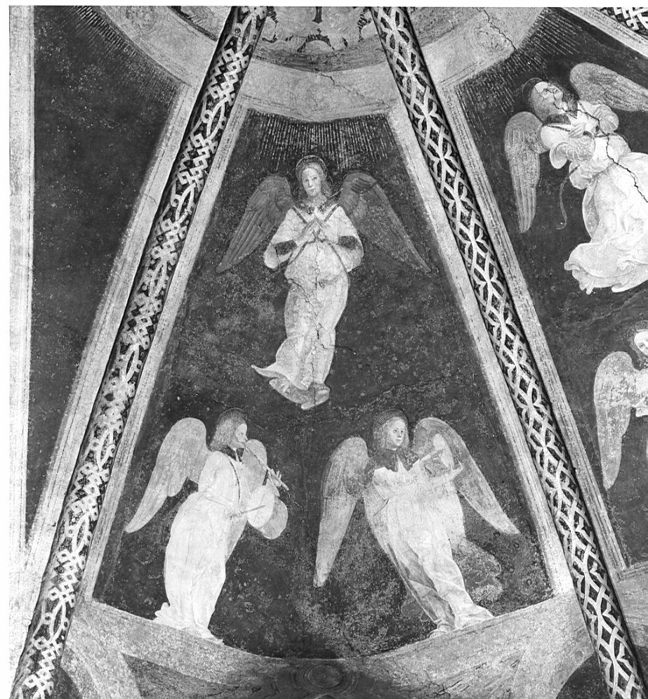 angeli (dipinto, elemento d'insieme) di Butinone Bernardino, Zenale Bernardino (sec. XV)