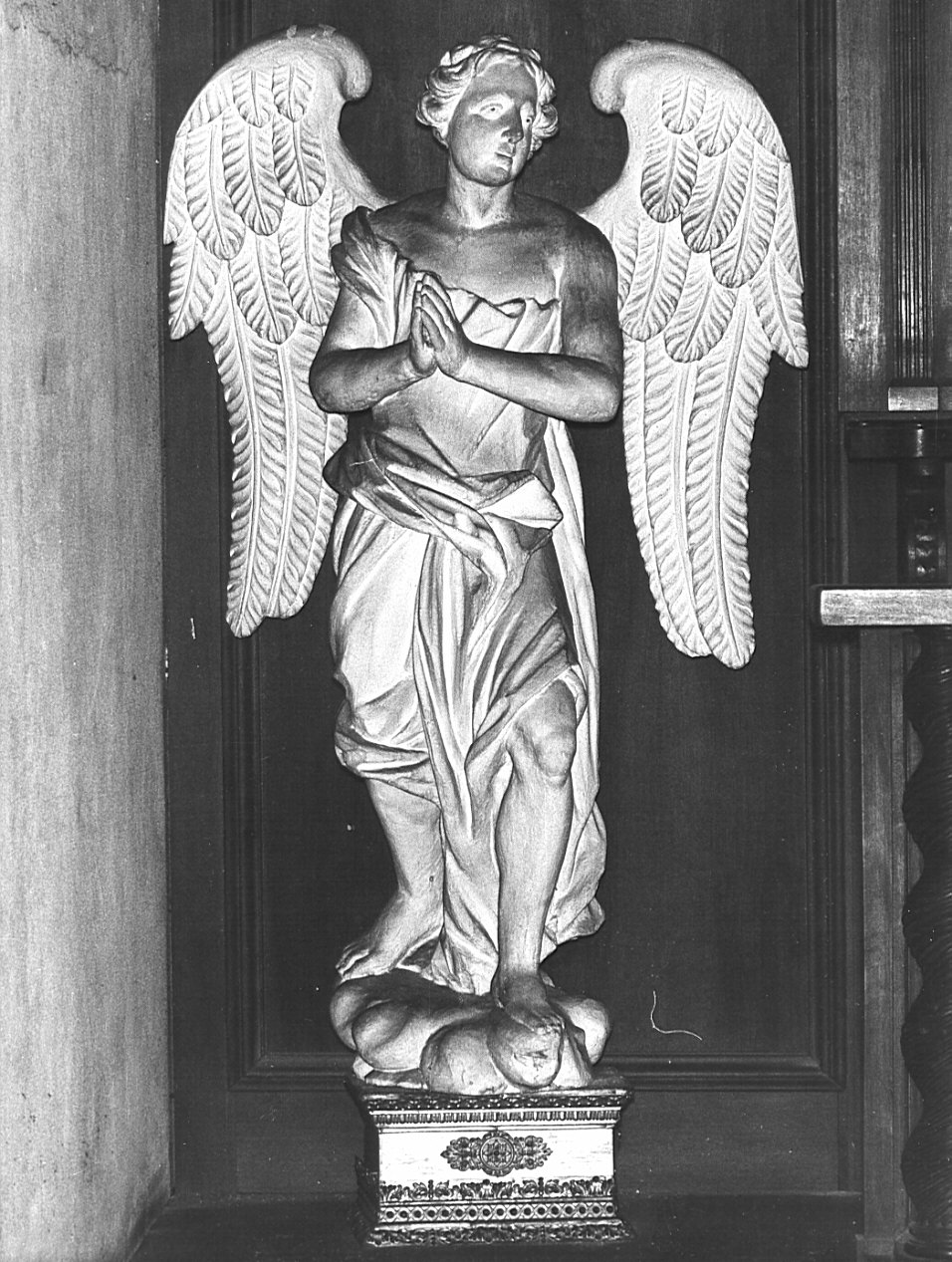 angelo (statua, opera isolata) - bottega lombarda (sec. XIX)