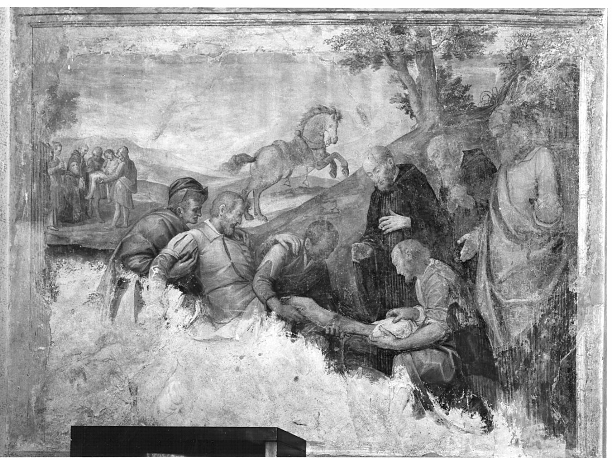 San Mauro guarisce gli storpi (dipinto, elemento d'insieme) di Caccia Guglielmo detto Moncalvo (sec. XVII)