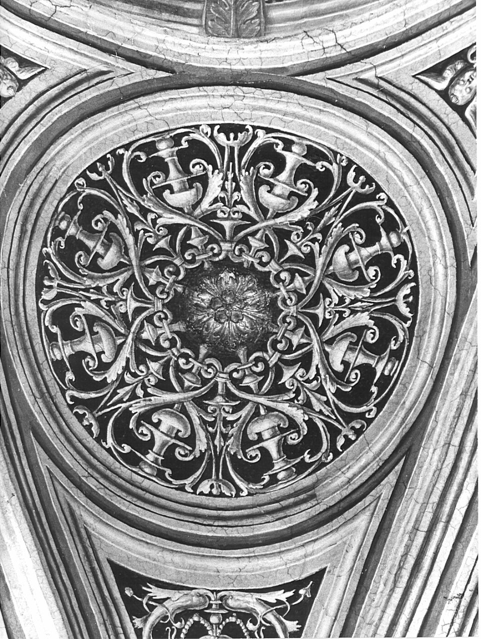 motivi decorativi (dipinto, elemento d'insieme) di Ambrogio da Fossano detto Bergognone (cerchia) (sec. XVI)