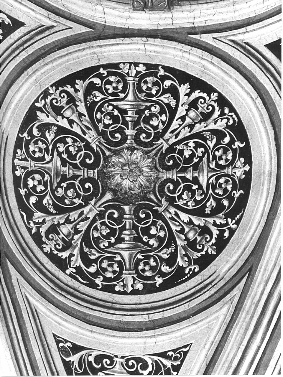 motivi decorativi (dipinto, elemento d'insieme) di Ambrogio da Fossano detto Bergognone (cerchia) (sec. XVI)