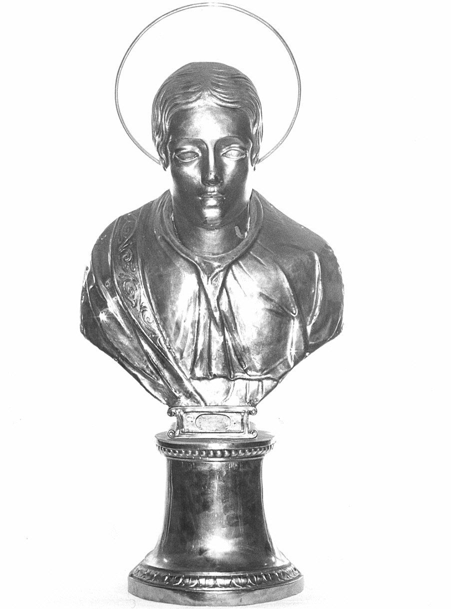 reliquiario - a busto, opera isolata - bottega lombarda (sec. XIX)