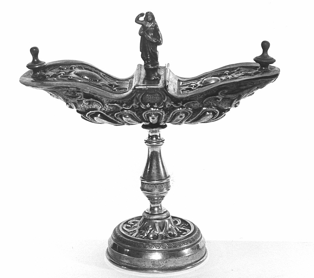navicella portaincenso, opera isolata - bottega lombarda (sec. XIX)