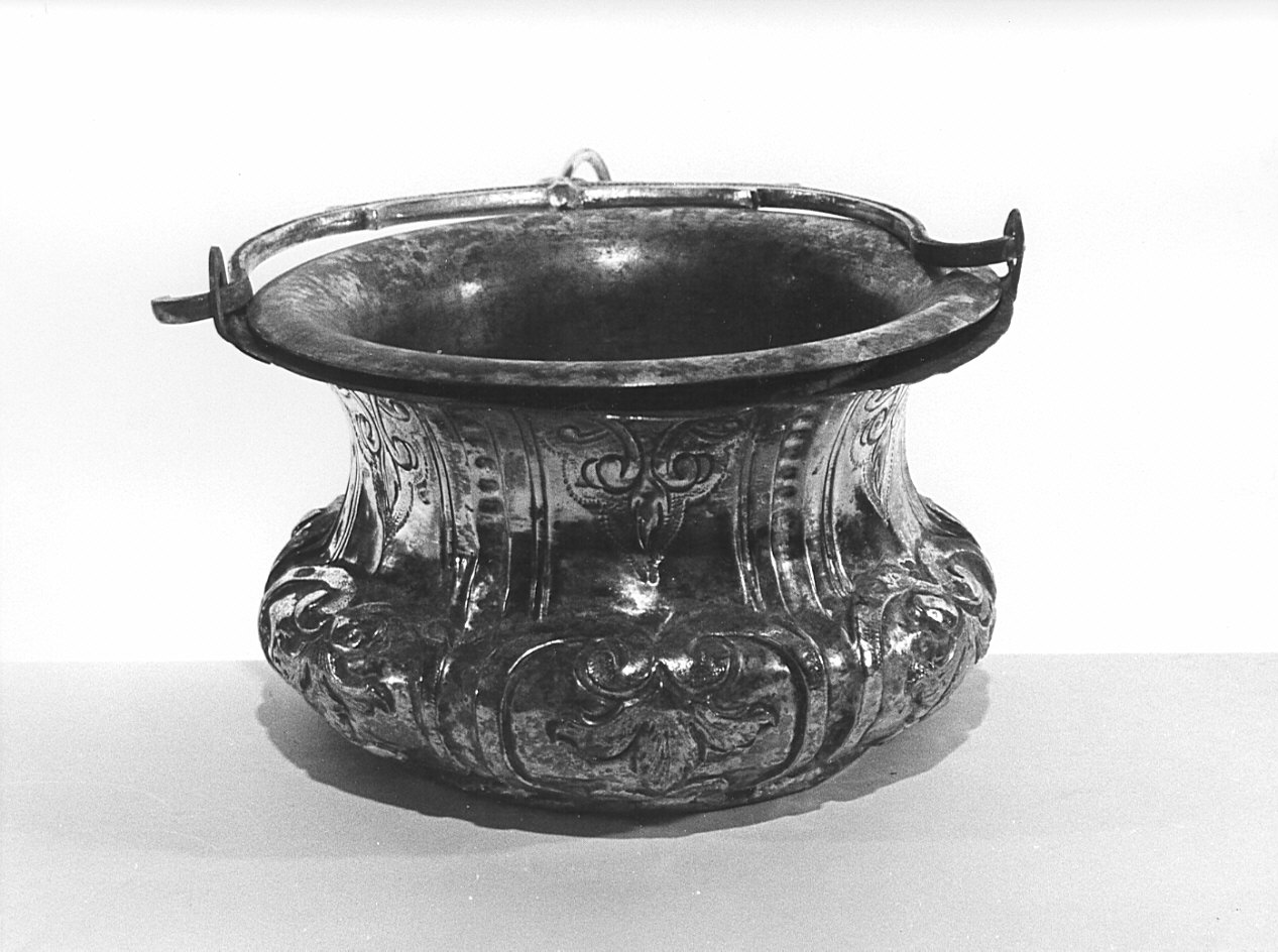 secchiello per l'acqua benedetta, opera isolata - bottega lombarda (sec. XIX)
