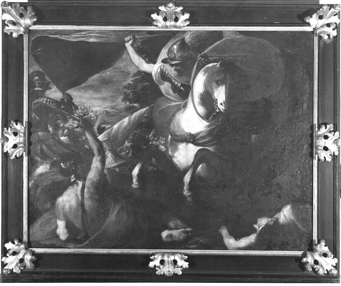 San Ludovico combatte i Turchi (dipinto, opera isolata) di Gherardini Melchiorre detto Ceranino (sec. XVII)