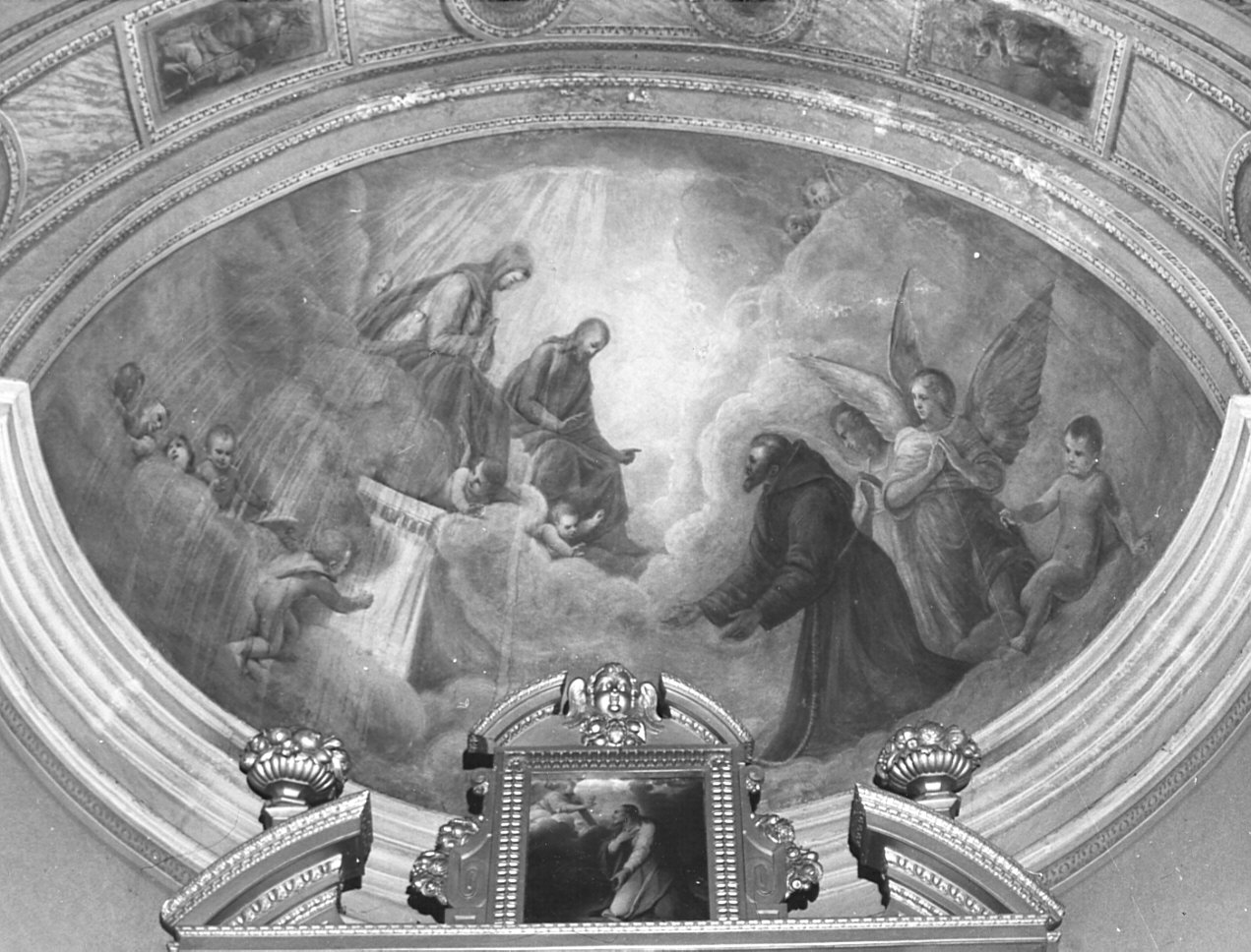 San Francesco d'Assisi in preghiera (dipinto, opera isolata) - ambito lombardo (sec. XIX)