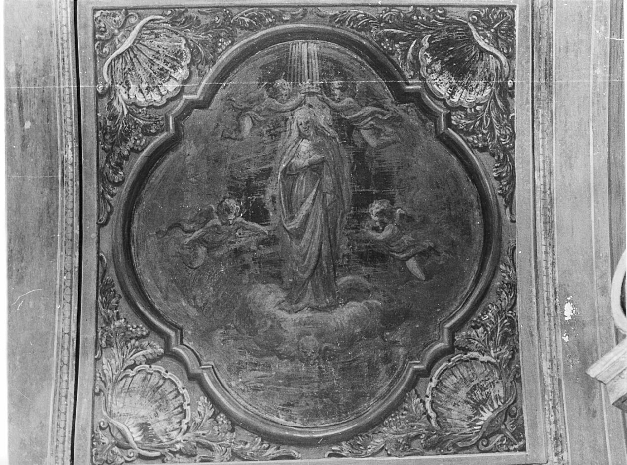 incoronazione di Maria Vergine (dipinto, opera isolata) - ambito lombardo (sec. XVII)