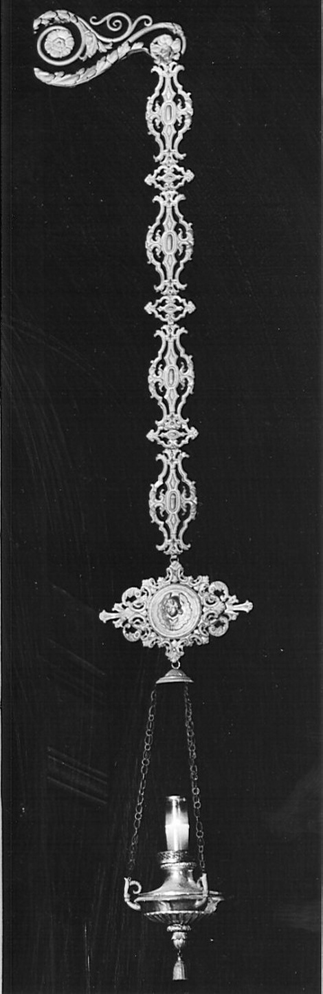 lampada pensile, coppia - bottega lombarda (sec. XIX)