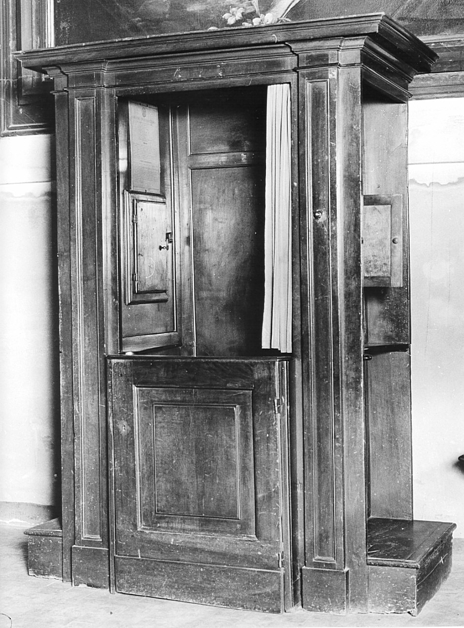 confessionale, opera isolata - bottega lombarda (sec. XIX)