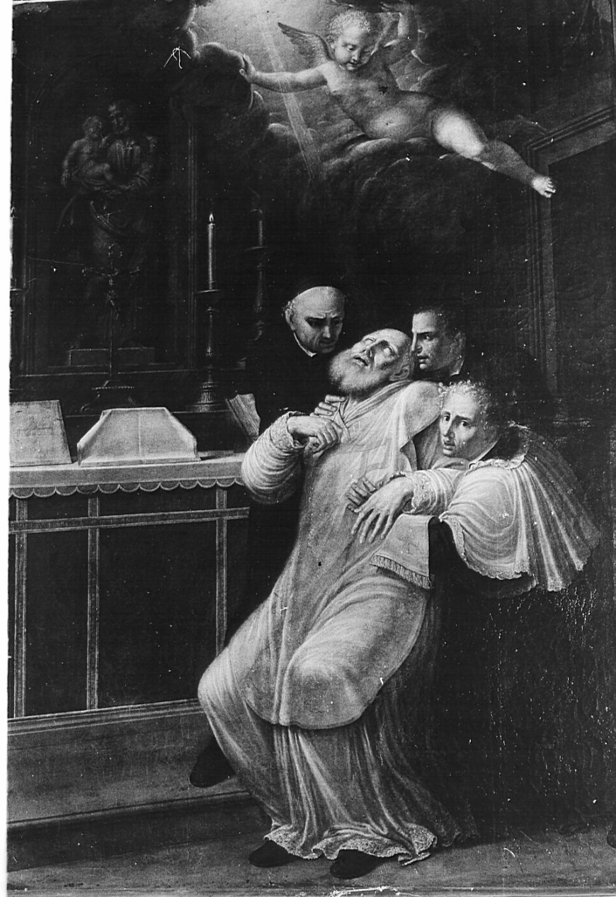 morte di Sant'Andrea Avellino (dipinto, opera isolata) di Biondi Anton Francesco (fine/inizio secc. XVIII/ XIX)