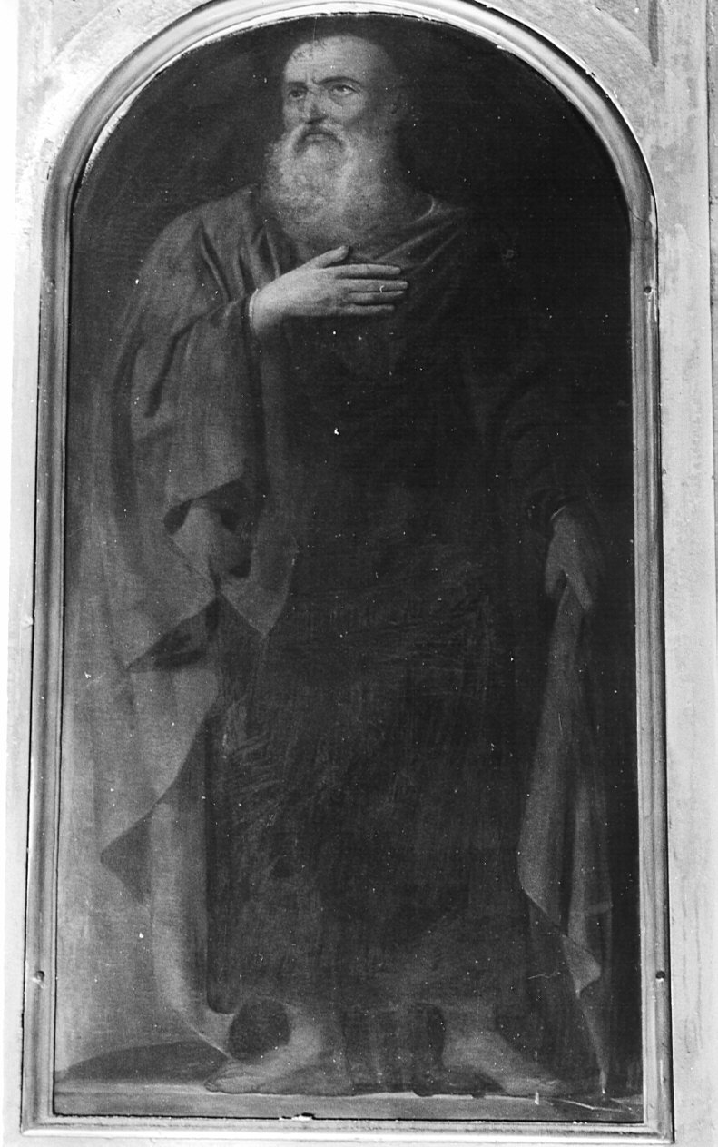 Santo eremita (?) (dipinto, opera isolata) - ambito lombardo (sec. XIX)