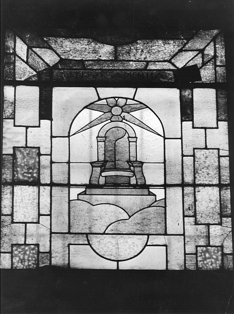 vetrata, opera isolata - bottega lombarda (sec. XX)