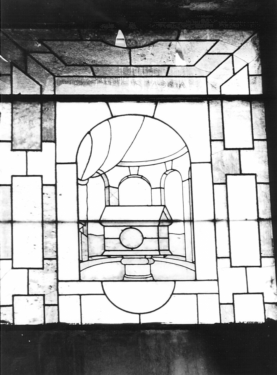 vetrata, opera isolata - bottega lombarda (sec. XX)