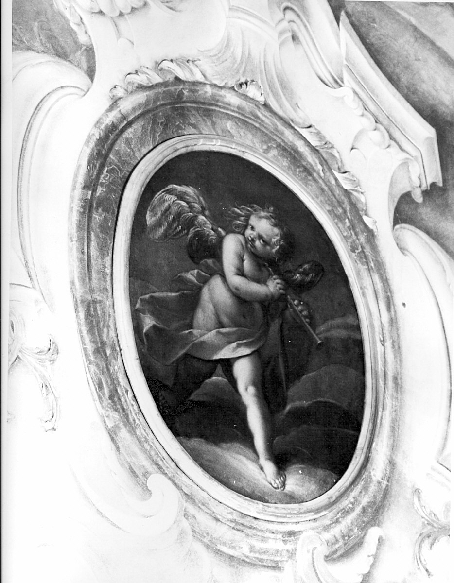 angelo musicante (dipinto, elemento d'insieme) di Danedi Giovanni Stefano detto Montalto (seconda metà sec. XVII)