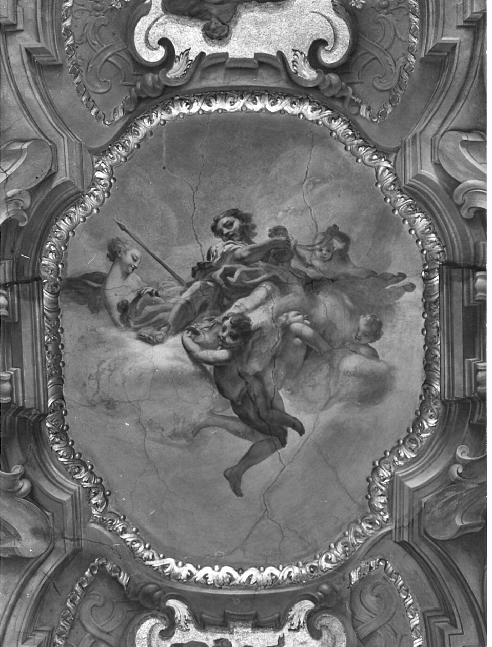Gloria di San Vittore (dipinto, elemento d'insieme) di Porta Ferdinando, Longone Antonio (sec. XVIII)