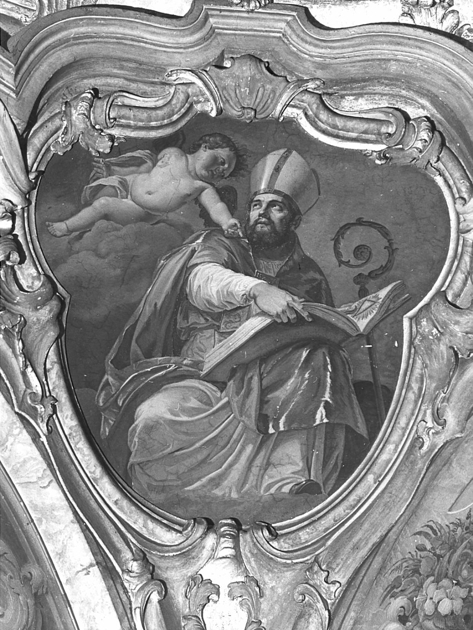 Sant'Agostino (dipinto, elemento d'insieme) di Abbiati Filippo (attribuito) (fine/inizio secc. XVII/ XVIII)