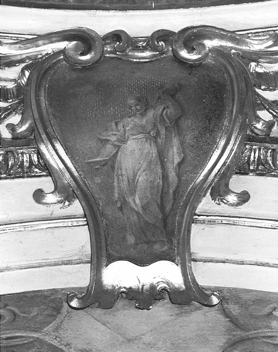 Temperanza (decorazione pittorica, elemento d'insieme) di Besozzi Giovanni Ambrogio (attribuito) (inizio sec. XVIII)