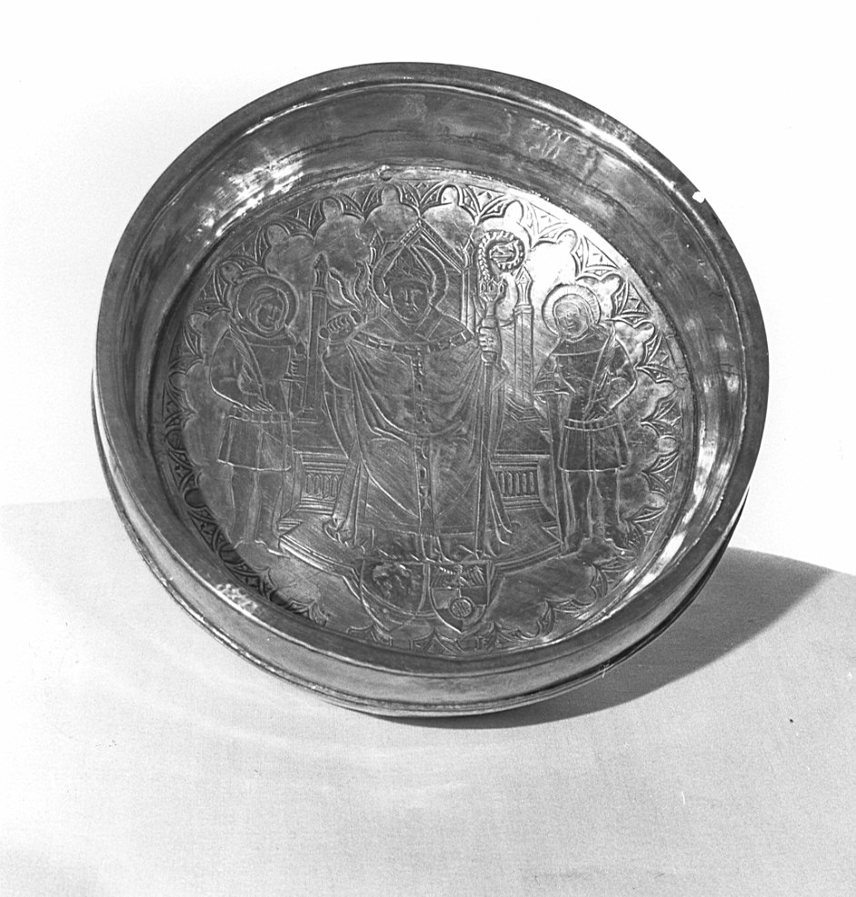 reliquiario - a ciotola, opera isolata - bottega lombarda (secc. XIV/ XV)