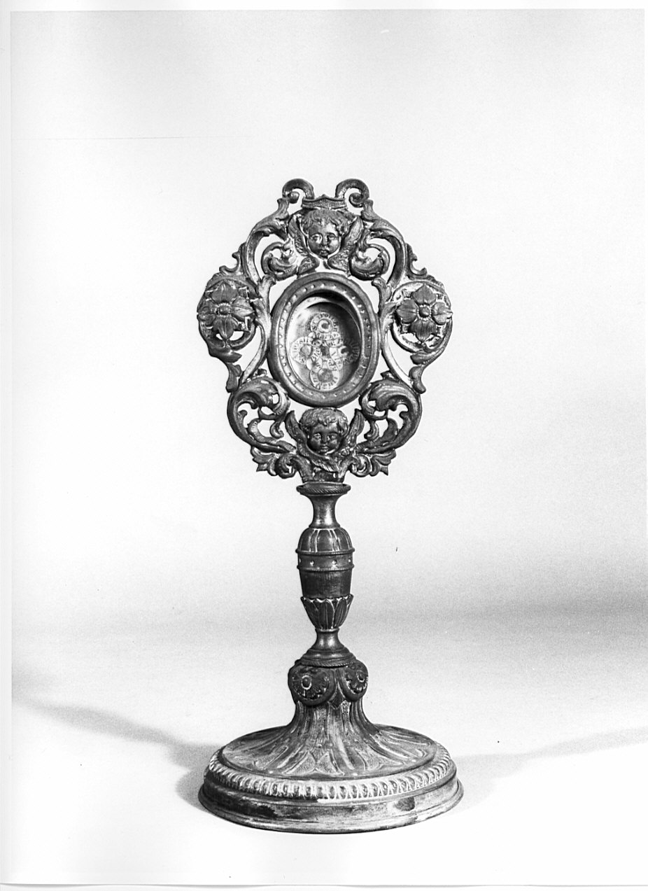 reliquiario - a ostensorio, opera isolata - bottega lombarda (sec. XIX)