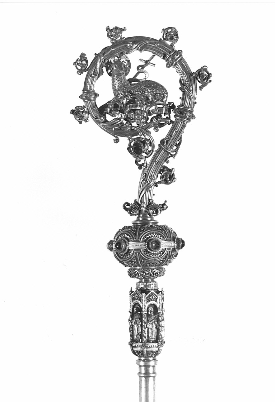 riccio di pastorale, opera isolata - bottega lombarda (sec. XX)