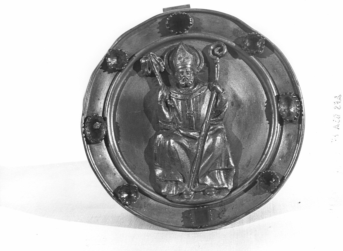 fermaglio di piviale, opera isolata - bottega lombarda (sec. XX)