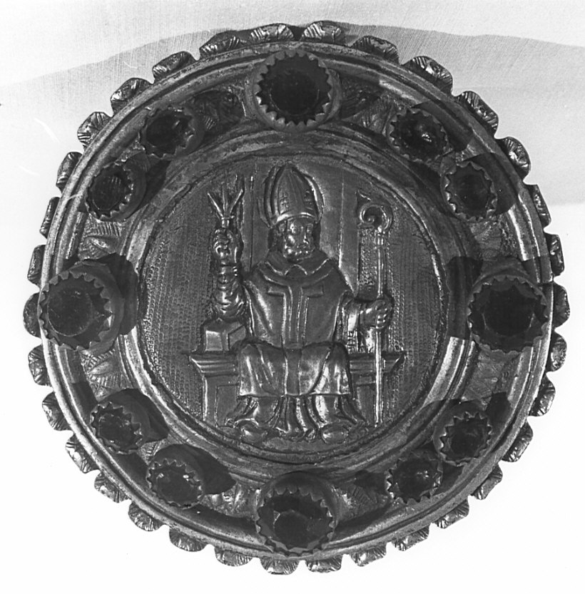 fermaglio di piviale, opera isolata - bottega lombarda (sec. XX)