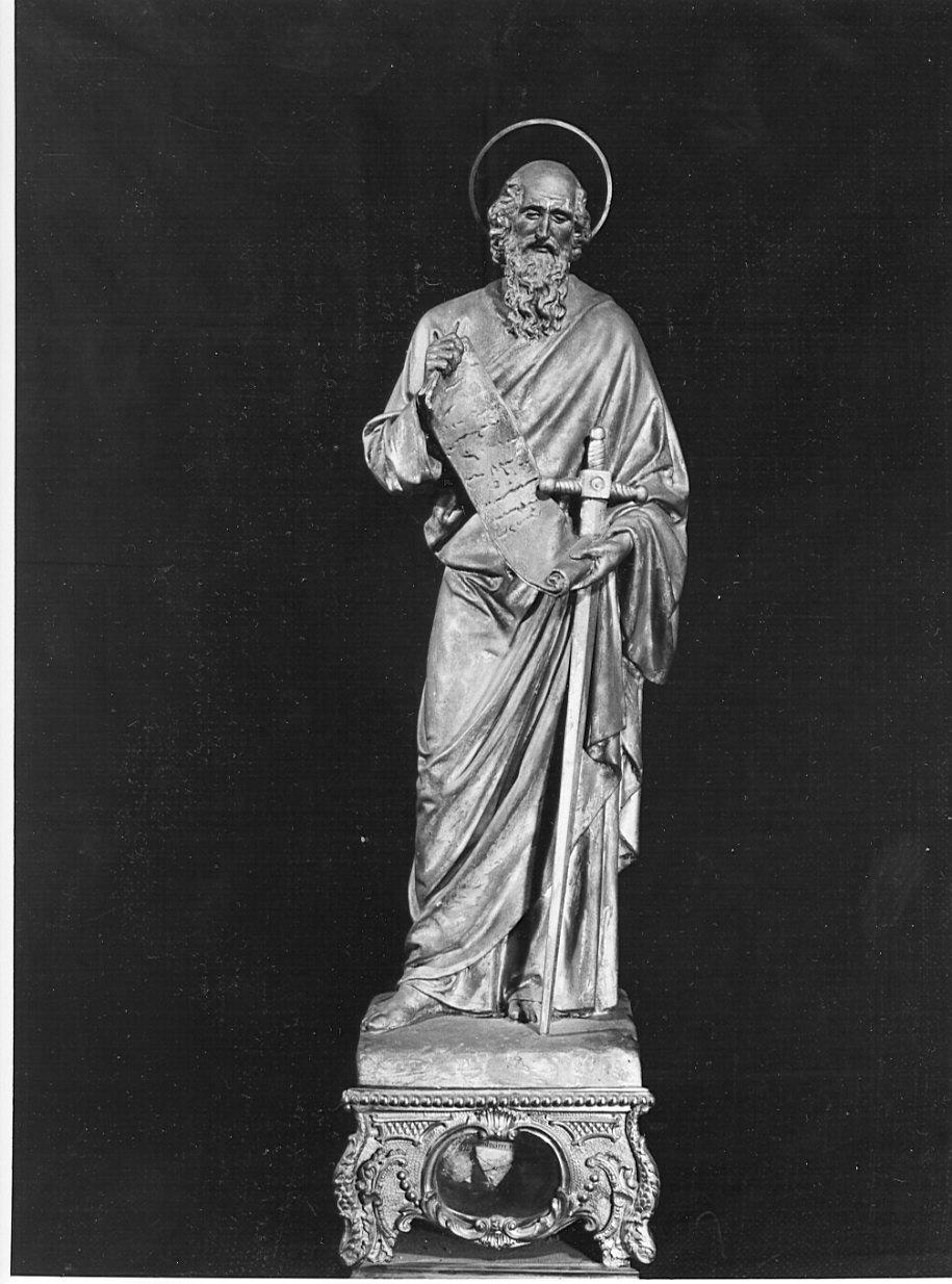 San Paolo (reliquiario - a statuetta, pendant) - bottega lombarda (seconda metà sec. XIX)