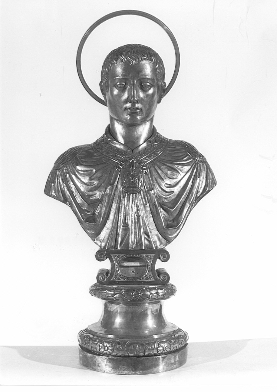 Sant'Aquilino (reliquiario - a busto, opera isolata) - bottega lombarda (prima metà sec. XIX)