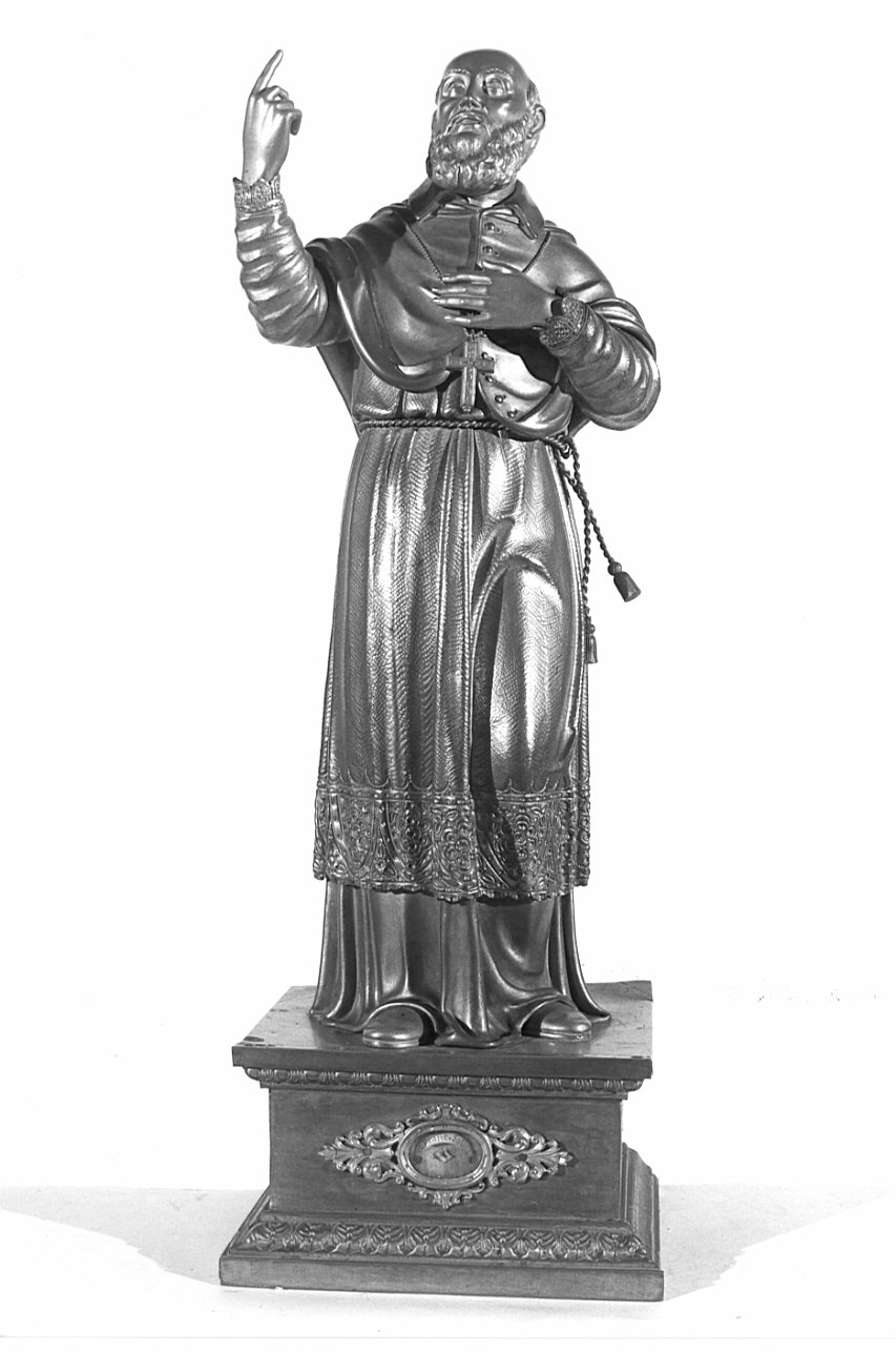 San Francesco di Sales (reliquiario - a statuetta, opera isolata) - bottega lombarda (seconda metà sec. XIX)