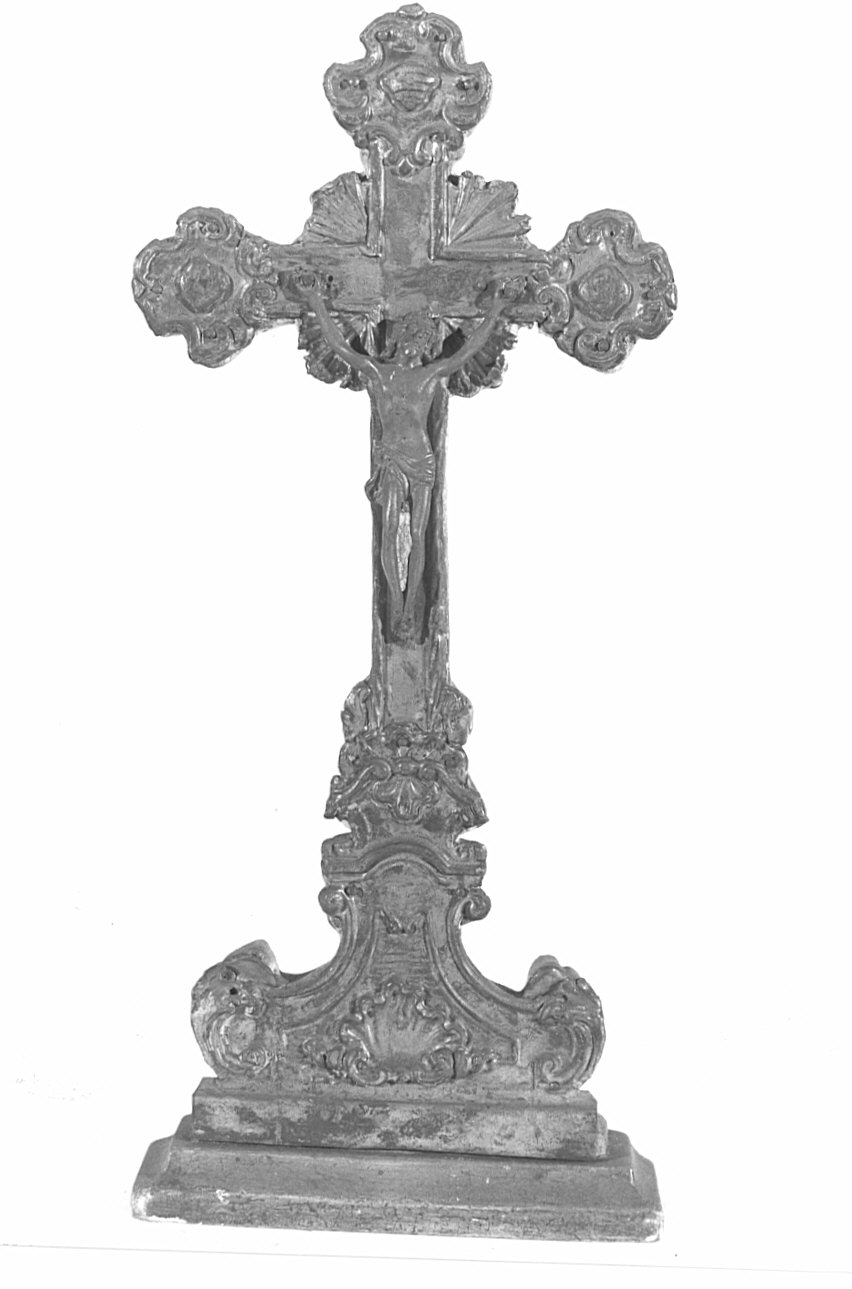 croce d'altare, opera isolata - bottega lombarda (metà sec. XVIII)