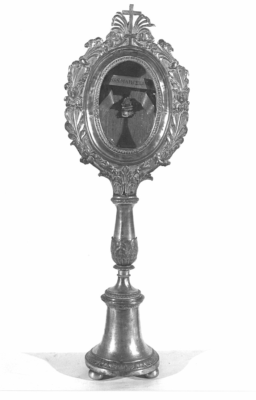 reliquiario - a ostensorio, serie - bottega lombarda (metà sec. XIX)