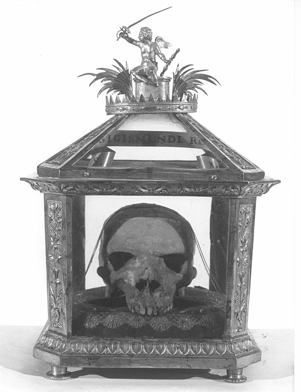 reliquiario a teca - a urna, opera isolata - bottega lombarda (sec. XIX)