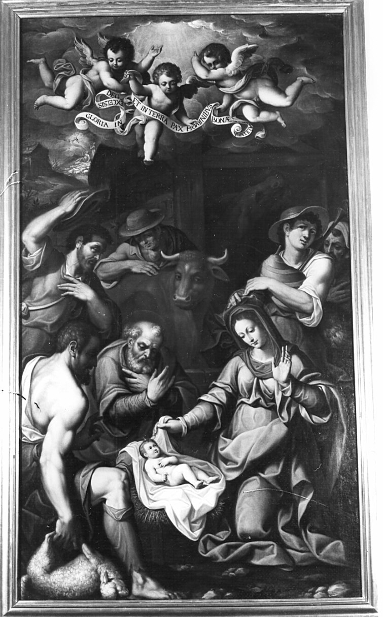 adorazione dei pastori (dipinto, opera isolata) di Landriani Paolo Camillo (sec. XVII)