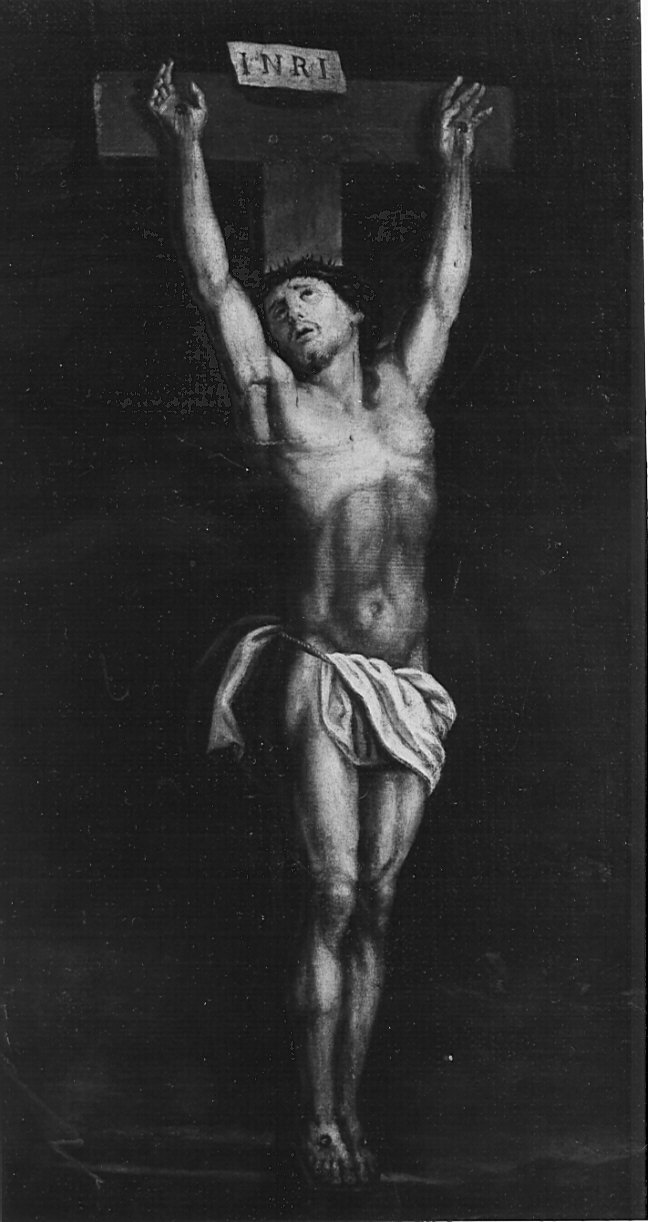 Cristo crocifisso (dipinto, opera isolata) - ambito lombardo (inizio sec. XVIII)