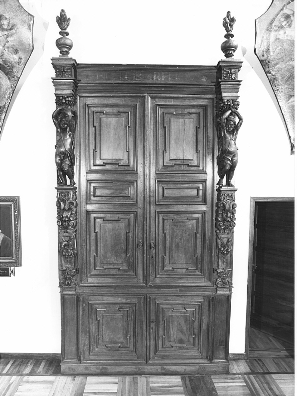 armadio da sacrestia, opera isolata - bottega lombarda (seconda metà sec. XVII)
