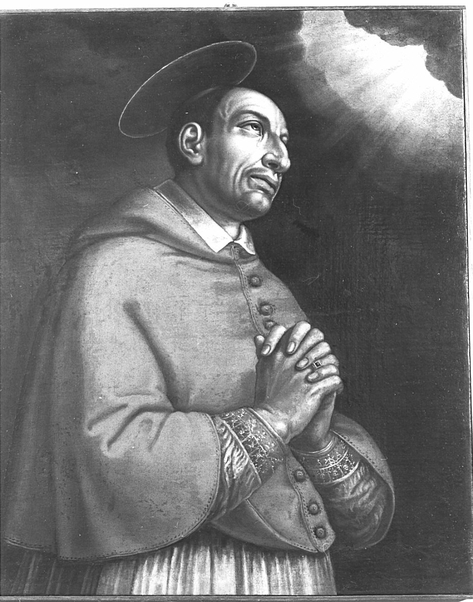 San Carlo Borromeo (dipinto, opera isolata) - ambito lombardo (prima metà sec. XVIII)
