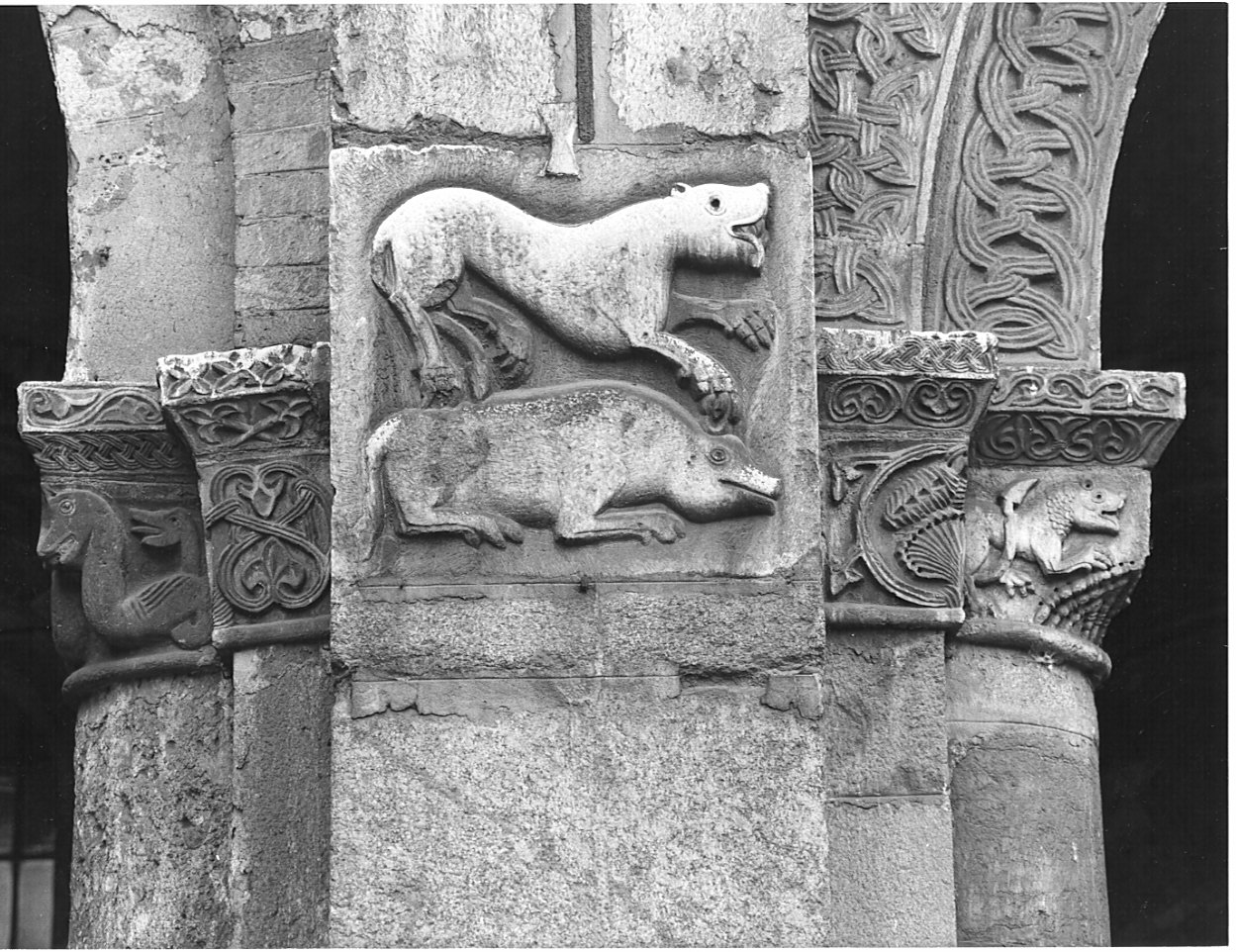 capitello, insieme - bottega milanese (sec. XI)