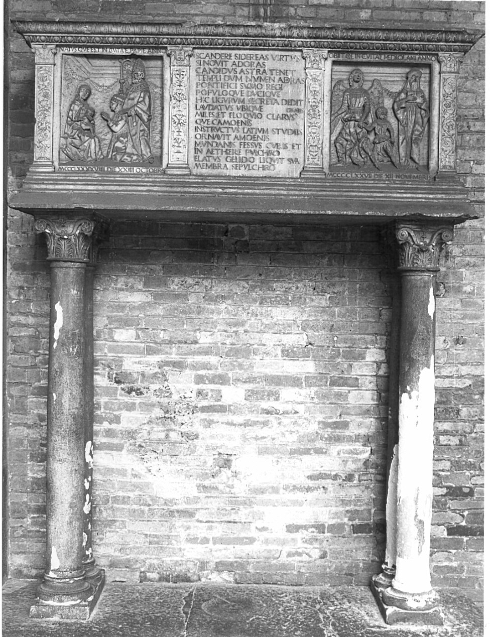 monumento funebre, opera isolata di Cazzaniga Tommaso (attribuito) (sec. XV)
