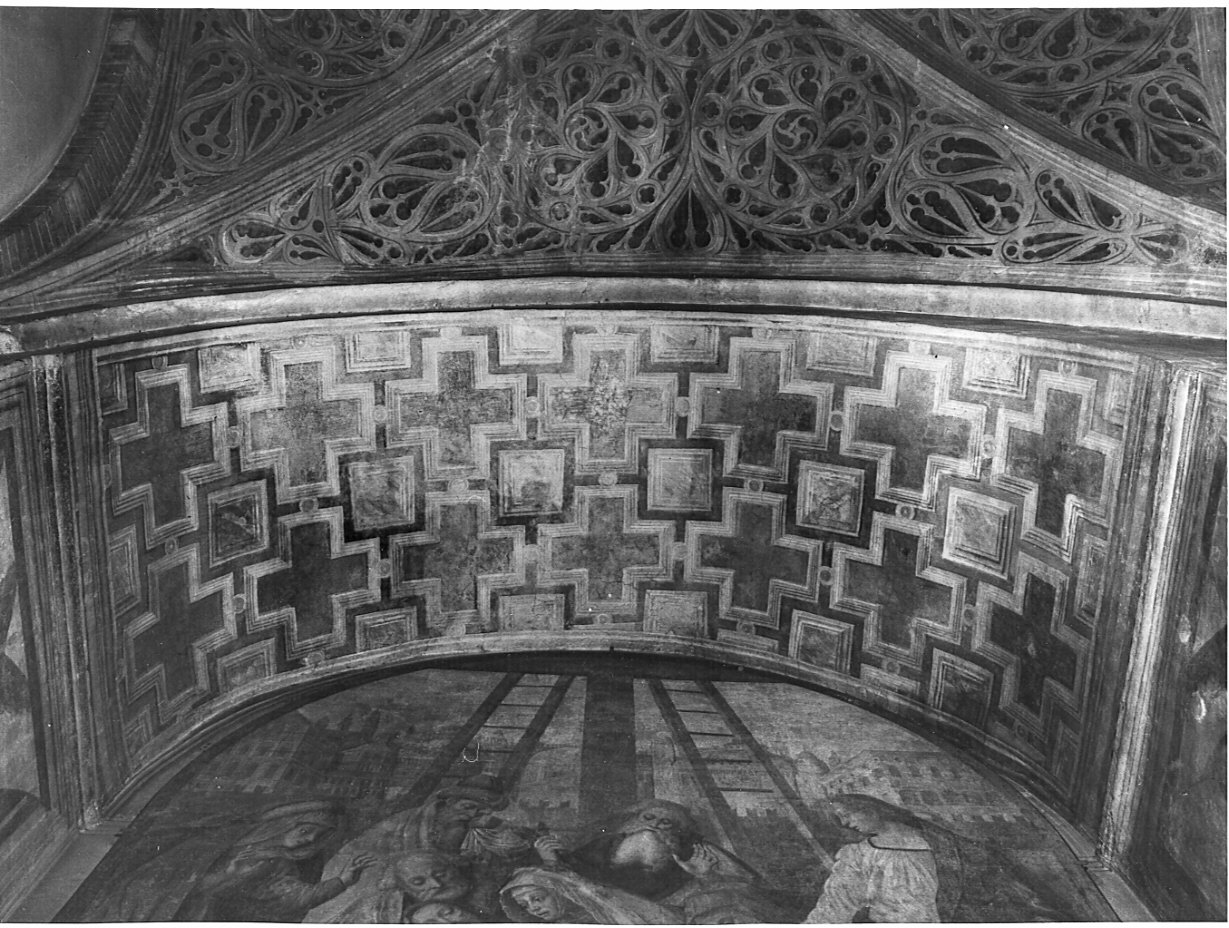 motivi decorativi a cassettoni (dipinto, opera isolata) - ambito lombardo (secc. XVI/ XVII)