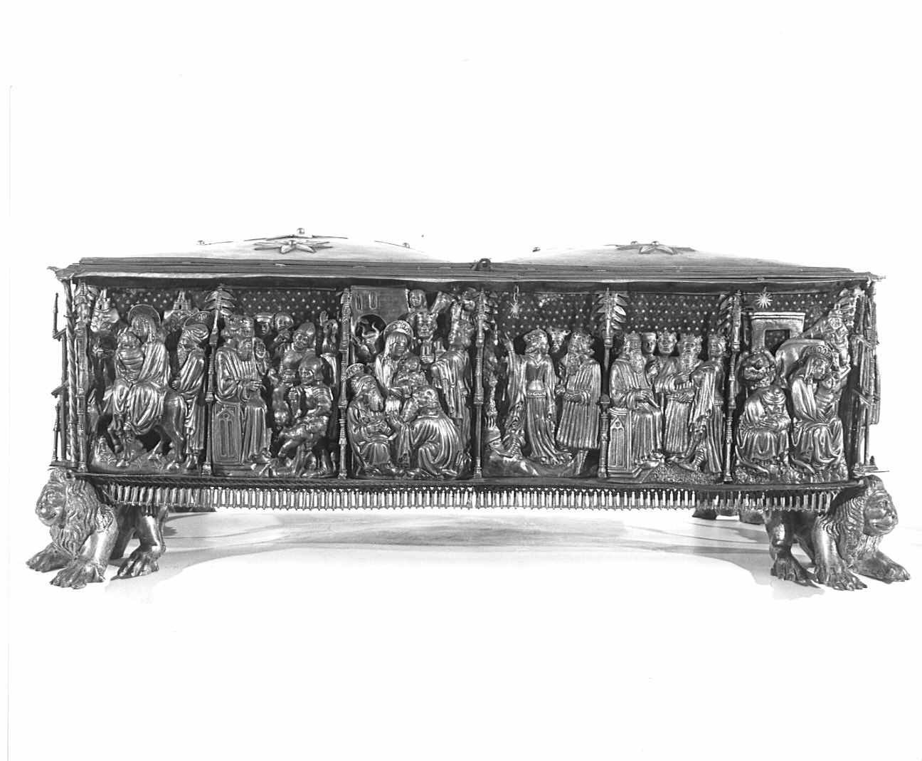 reliquiario a teca - a cassetta, opera isolata - bottega lombarda (sec. XV)