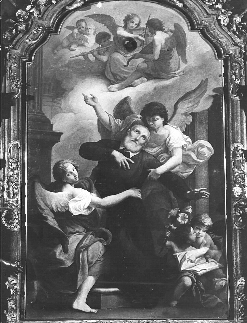 estasi di San Filippo Neri (dipinto, opera isolata) di Peroni Giuseppe (sec. XVIII)