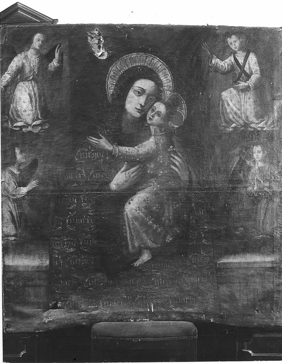 Madonna con Bambino (dipinto, opera isolata) - bottega lombarda (sec. XVII)