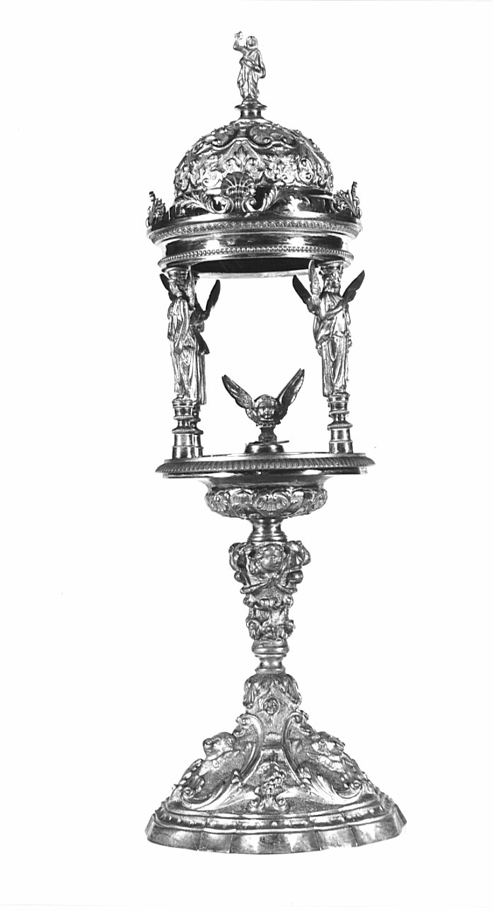 reliquiario architettonico - a tempietto, opera isolata - bottega lombarda (prima metà sec. XIX)